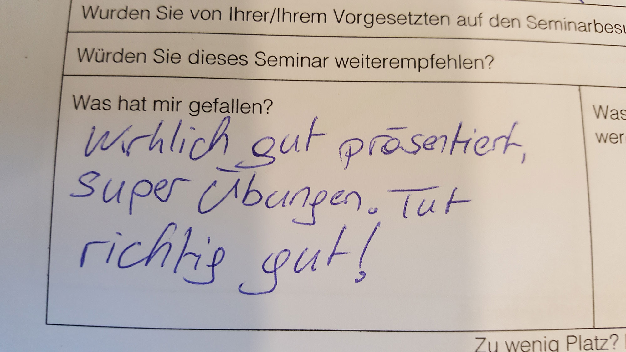 Feedback Bild